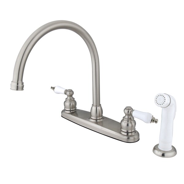 Vintage Centerset Kitchen Faucet, Brushed Nickel